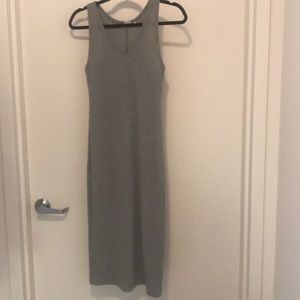 Gap grey ribbed tank dress